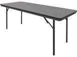 Tavolo Pieghevole Rettangolare Bolero, Grigio, 183 Cm