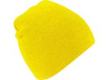 Cappello Invernale A Maglia Beechfield Basic PC2095 (Taglia Unica) (Giallo)