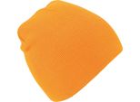 Cappello Invernale In Maglia Beechfield Basic PC2095 (Taglia Unica) (Arancione Neon)