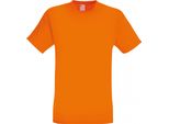T-Shirt Da Uomo A Maniche Corte Per Il Tempo Libero BC3904 (Medium) (Arancione Chiaro)