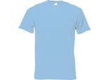 T-Shirt Da Uomo A Maniche Corte Per Il Tempo Libero BC3904 (Large) (Azzurro)