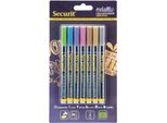 Securit BL-SMA100-V7-MT Securit Kreidemarker Original Small, Set Di 7 Pezzi