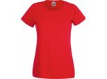 Maglietta Fruit Of The Loom Lady-Fit Damen BC1354 (Xl) (Rot)
