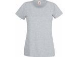 Maglietta Fruit Of The Loom Lady-Fit Donna BC1354 (S) (Grau)