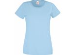 Maglietta Fruit Of The Loom Lady-Fit Donna BC1354 (L) (Blu)
