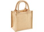 Westford Mill Jute Petite Gift Bag (4L) BC3617 (Taglia Unica) (Naturale)