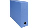 Scatola D'archivio Exacompta, Cartone, Larghezza Dorso 90 Mm, Blu Chiaro