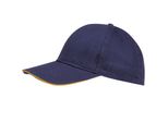 Sols Berretto Da Baseball Unisex Buffalo PC372 (Taglia Unica) (Blu Navy/Arancione)