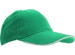 Sols Berretto Da Baseball Buffalo Unisex PC372 (Taglia Unica) (Verde Kelly/Bianco)