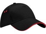 Berretto Da Baseball Beechfield Unisex Ultimate RW222 (Taglia Unica) (Nero/Rosso)