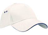 Berretto Da Baseball Unisex Beechfield Ultimate RW222 (Taglia Unica) (Bianco/Blu Navy)