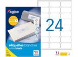 Agipa 101309 Etichette Universali Agipa, 63,5 X 33,9 Mm, Bianco