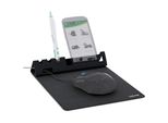 Inline® Tappetino Per Mouse Con Supporto Smartphone E Portapenne, Nero