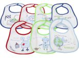 Bavaglini 7 Giorni Della Settimana Per Bambini E Bambine, 7 Pezzi BABY806 (0-6 Mesi) (Blu)