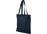 Borsa Della Spesa In Cotone Bullet Madras PF1399 (38 X 42 Cm) (Blu Navy)