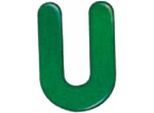 Selecta Spielzeug Alphabet U, Buchstabe, Kinderzimmer Deko, Holzspielzeug, Holz, 8 Cm, 60921