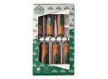 Set Di Scalpelli Con Manico In Sughero, Set Di 6 Pezzi (6,10,14,18,22,26 Mm) Con Manico In Sughero Antiscivolo Di Produzione Sostenibile, Scalpelli Stubai Per La Lavorazione Precisa Del Legno, Scalpelli Speciali