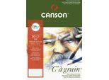 Canson C400060620 Blocco Carta Da Disegno Canson "C"" à Grain, Din A5, 224 G/Mq"