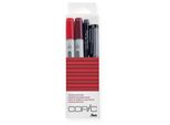 Pennarello Copic Ciao Set Di 4 "Doodle Pack Red"