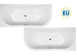 Vasche Da Bagno Polysan - Vasca Asimmetrica Viva R, 1750X800X470 Mm, Bianco 78119