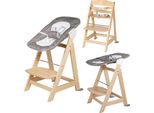 Roba Born Up Seggiolone Per Scale, Set 2In1, 'Sternenzauber', Con Funzione Reclinabile, Dalla Nascita, Naturale