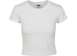 Urban Classics Donna - Top In Jersey Elasticizzato Weiß - 4XL