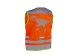 Wowow Gilet Riflettente Per Bambini Arancio Nocciola Taglia S