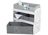 Scaffale Per Giochi Roba "Miffy"", Scaffale Per Giocattoli Con 5 Contenitori In Tessuto, Scaffale Portaoggetti, Per Bambini E Bambine"