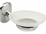 Aqualine Rumba - Dispenser Di Sapone, Cromo/Vetro Di Latte RB102