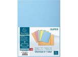 Cartella Exacompta Super 160 Din A4 Azzurro 100 Copertine Per Fascicoli