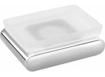 Sapho Flori - Distributore Di Sapone Con Supporto, Vetro Lattimo/Cromo RF002