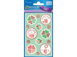 Avery Zweckform 57075 Zdesign Geschenke-Sticker "Good Luck"""