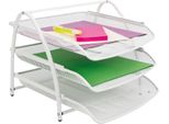Vassoio Per Lettere Alba MESHTRAY3 Bc Din A4 Filo Metallico Bianco