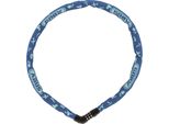 Lucchetto A Catena Abus Steel-O-Chain 4804C Symbols - Lucchetto A Combinazione Per Biciclette Per Bambini - Livello Di Sicurezza Abus 3 - 75 Cm - Blu
