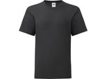 Maglietta Fruit Of The Loom Jungen Iconic PC3388 (152) (Schwarz)