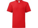 Maglietta Fruit Of The Loom Jungen Iconic PC3388 (128) (Rot)