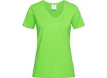 Stedman Donna Maglietta Classica Con Scollo A V AB279 (L) (Verde Kiwi)