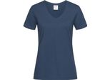 Stedman Maglietta Classica Con Scollo A V Da Donna AB279 (Xs) (Navy)