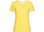 Stedman Donna Maglietta Classica Con Scollo A V AB279 (L) (Giallo)
