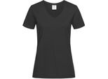 Stedman Maglietta Donna Classica Con Scollo A V AB279 (Xl) (Nero)