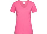 Stedman Donna Maglietta Classica Con Scollo A V AB279 (L) (Rosa)