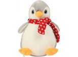 Peluche Pinguino Mumbles Zippie PC3373 (Taglia Unica) (Grigio/Bianco)