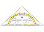 Wedo 52 553 Geometriedreieck Flexibel Hypotenuse 160 Mm Transparent