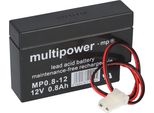 Batteria Al Piombo Multipower MP0.8-12AMP Pb 12V 0.8Ah
