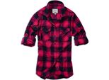 Brandit Donna - Camicia Flanell Schwarz / Rot - 4XL