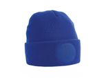 Berretto A Busta Con Patch Circolare Unisex Beechfield RW7304 (Taglia Unica) (Royal)