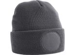 Berretto A Busta Con Toppa A Cerchio Beechfield Unisex RW7304 (Taglia Unica) (Blu Navy)