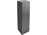 Vivanno Podio In Fibra Di Vetro Podio Colonna, Design Cemento Grigio Freddo - 30X30X100 Cm