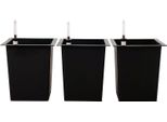 Vivanno Accessori Per Fioriere In Plastica Inserto Per Irrigazione Conico, Nero Opaco - 29X29X32 Cm