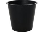 Vivanno Accessori Per Fioriere In Plastica Inset Rotondo, Nero Opaco - 21X21X19,50 Cm
